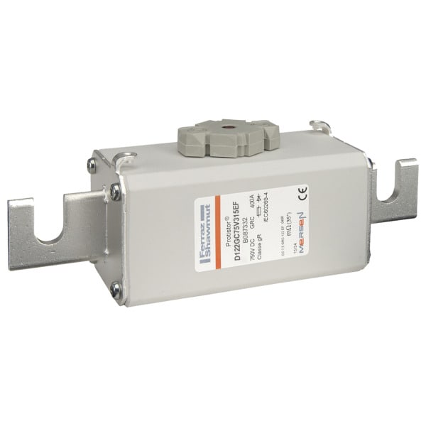 MERSEN - Protistor Sicherung gR Gr.122 750VDC 315A EF Kontaktmesser und Schlagbolzen