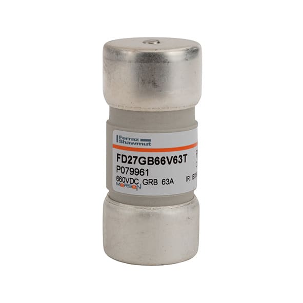 MERSEN - Protistor Sicherung zylindrisch gR/gRB Gr.27x60 660VDC 63A mit Schlagbolzen