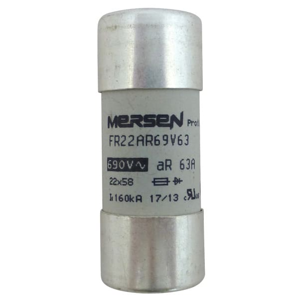 MERSEN - Protistor Sicherung zylindrisch aR Gr.22x58 690VAC 63A