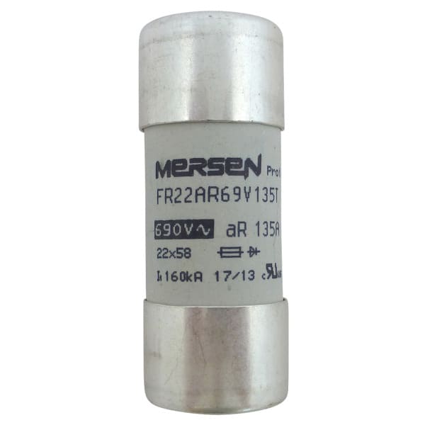 MERSEN - Protistor Sicherung zylindrisch aR Gr.22x58 690VAC 63A mit Schlagbolzen