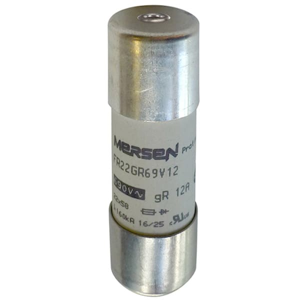 MERSEN - Protistor Sicherung zylindrisch gR Gr.22x58 690VAC 100A mit Schlagbolzen