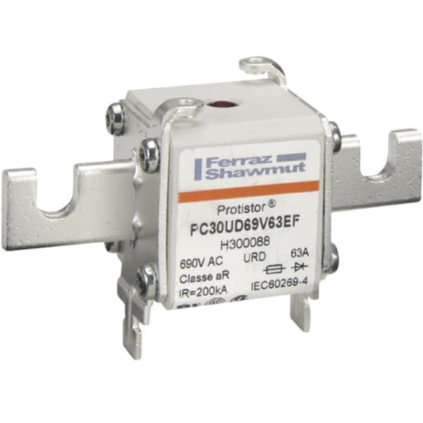 MERSEN - Protistor Sicherung aR Gr.30 690VAC 400A EF Kontaktmesser und Schlagbolzen