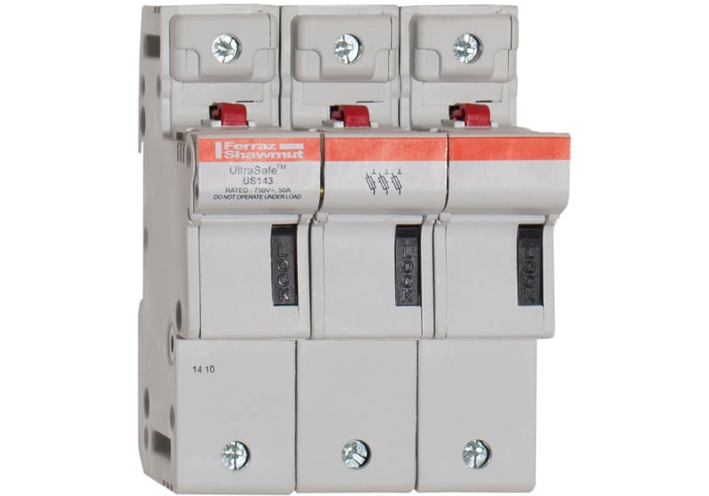 MERSEN - UL/IEC-Sicherungshalter Gr.14x51 50A 3-polig mit SIÜW und 2 gek. MS