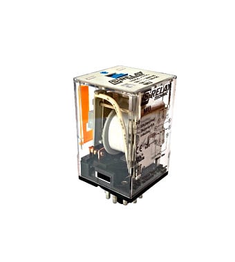 SCHRACK - Multimode-Relais, 2 Wechsler, 10A, 24VDC, 8-polig