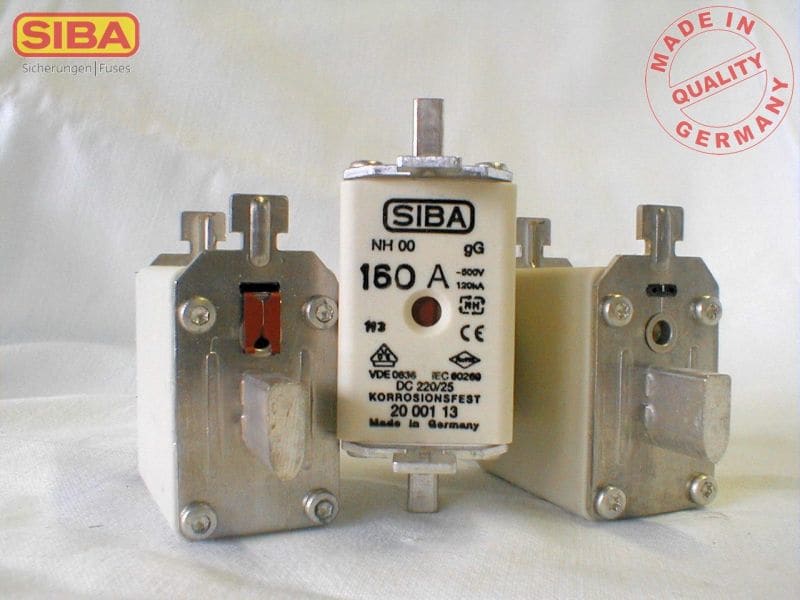SIBA - NH-Sicherung gG Gr.00 Typ NH00 125A 500V Kombimelder