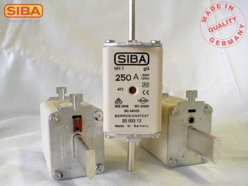 SIBA - NH-Sicherung gG Gr.1 Typ NH1 50A 500V Kombimelder