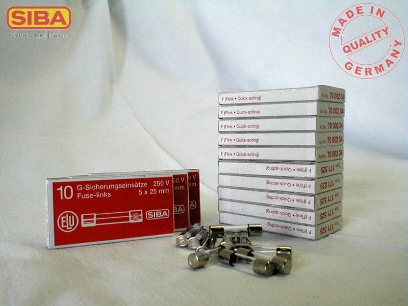 SIBA - G-Sicherung flink 5x25mm 250V 1,25A