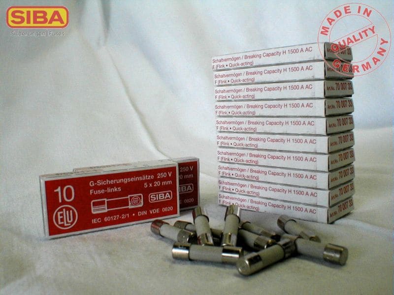 SIBA - G-Sich. F flink 5x20mm 250V ''H'' 10A IEC60127-2/1 Keramik