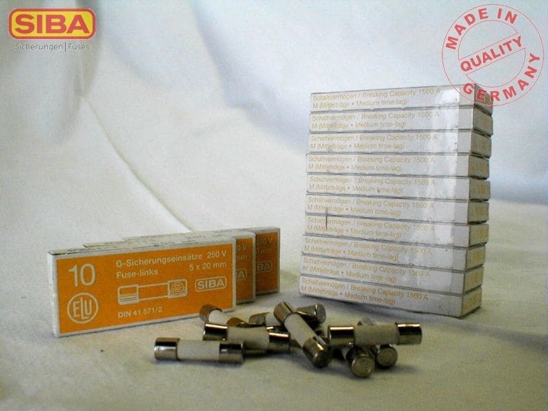 SIBA - G-Sich. M mittelträge 5x20mm 250V