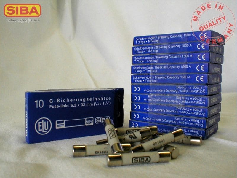 SIBA - G-Sich. T träge 6,3x32mm 500V