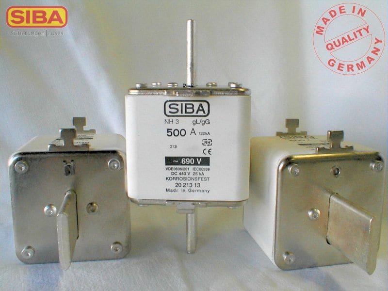 SIBA - NH-Sich. gG Gr.2 DIN43620 355A 690V Kombimelder