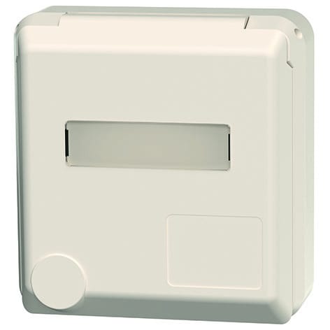 MENNEKES - Anbau CEE-Wandsteckd. Cepex 16A 3p 230V 6h IP44 perlweiß m.Beschr.