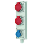 MENNEKES - Cee-Steckdosenleiste 1X16/3, 2X16A IP44