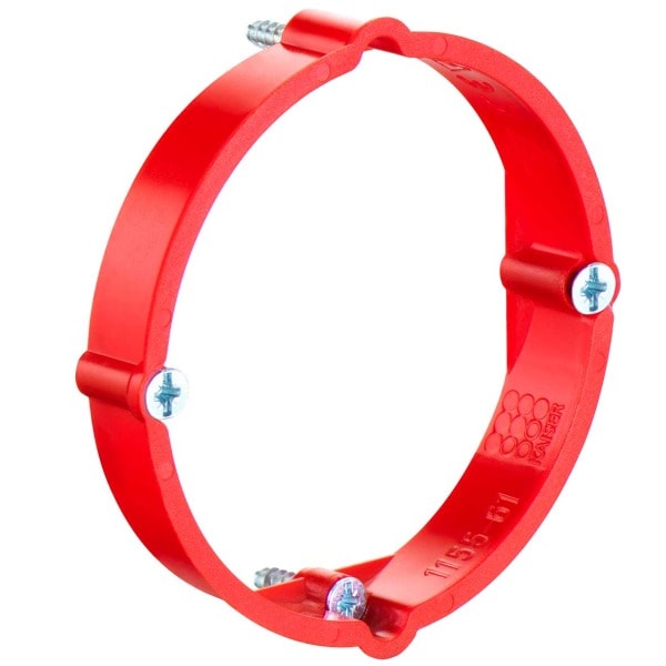 KAISER - Unterputz Putzausgleich-Ring, h=12mm, Schraubabstand 60mm, mit Geräteschrauben