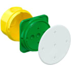 KAISER - Betonbau Verbindungsdose, mit Deckel und Deckelschrauben, Tiefe 66 mm