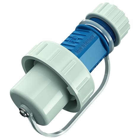 MENNEKES - Schuko-Stecker blau 16A 2P+E IP68