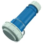 MENNEKES - Schuko-Kupplung Blau 16A 2P+E 230V IP68