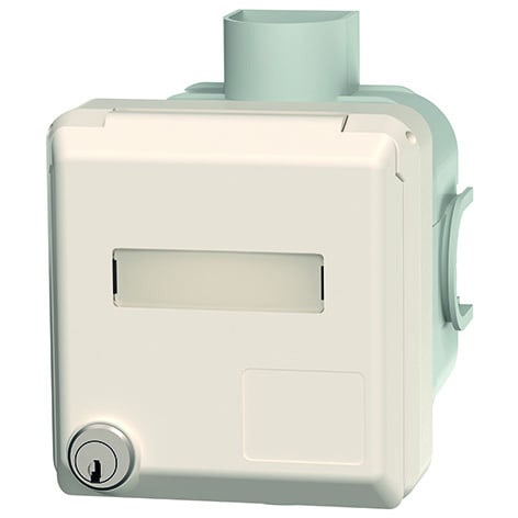 MENNEKES - UP CEE-Wandsteckdose Cepex 16A 5p 400V 6h IP44 perlweiß+Schloss+Bes