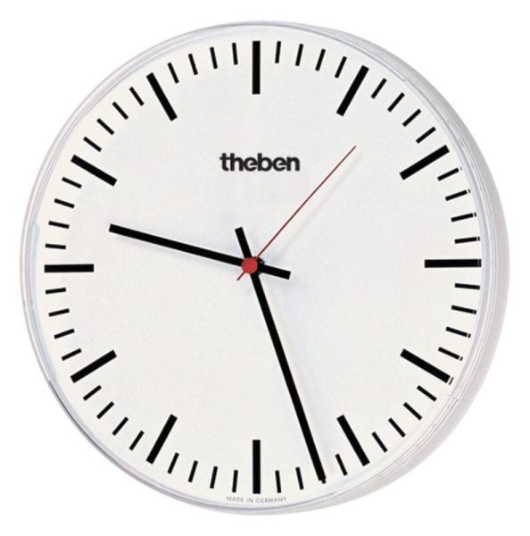THEBEN - KNX OSIRIA 230SR-EIB Wanduhr Strichziffern, Plexiglasgehäuse