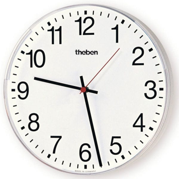 THEBEN - KNX Wanduhr OSIRIA 240 AR-EIB arabische Zahlen, Plexiglasgehäuse