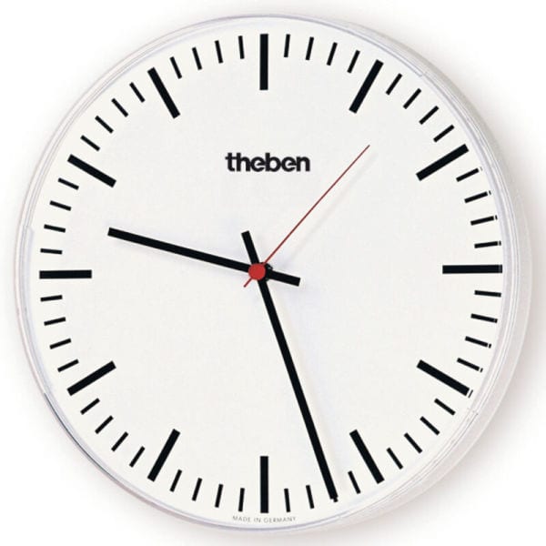 THEBEN - KNX Osiria Wanduhr 240SR-EIB Strichziffern, Plexiglasgehäuse