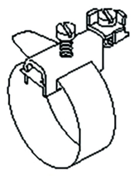 HKL - Erdungsbandschellen 17,5-114 Rohrdm, m.V2A Schrauben