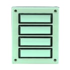 GROTHE - AP-Etagenplatte weiß, 4 Taster beleuchtbar, max.12V, (Typ ETA 634 WS)