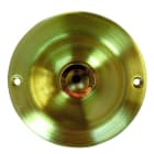 GROTHE - Kontakt-Schale mit 1 Taste Messing gebürstet, (Typ KS 2070 MS-GEB)