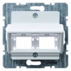 BERKER - Zentralplatte Einzelmodule RJ45 Kat5/6 Reichle De-Massari, polarweiß