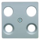 BERKER - S.1/B.x/Q.x Zentralplatte für mit 2 zusätzl.Sat.Ausgängen, alu matt