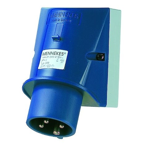 MENNEKES - CEE-Wandgerätestecker 16A 4p 230V 9h IP44