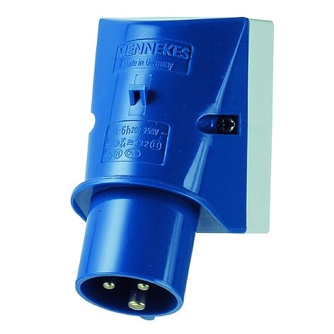 MENNEKES - CEE-Wandgerätestecker 32A 3p 230V 6h IP44