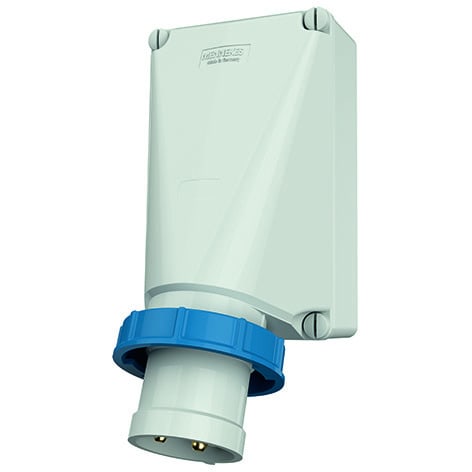 MENNEKES - CEE-Wandgerätestecker 125A 4p 230V 9h IP67