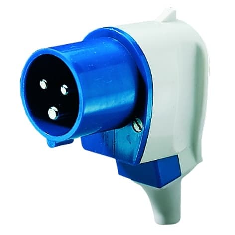 MENNEKES - CEE-Winkelstecker 16A 4p 230V 9h IP44 mit Kabelknickschutz