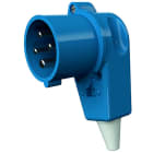 MENNEKES - CEE-Winkelstecker 16A 4p 230V 9h IP44 mit Kabelknickschutz