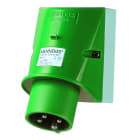 MENNEKES - CEE-Wandgerätestecker 16A 4p 50-500V 10h IP44 100-300Hz