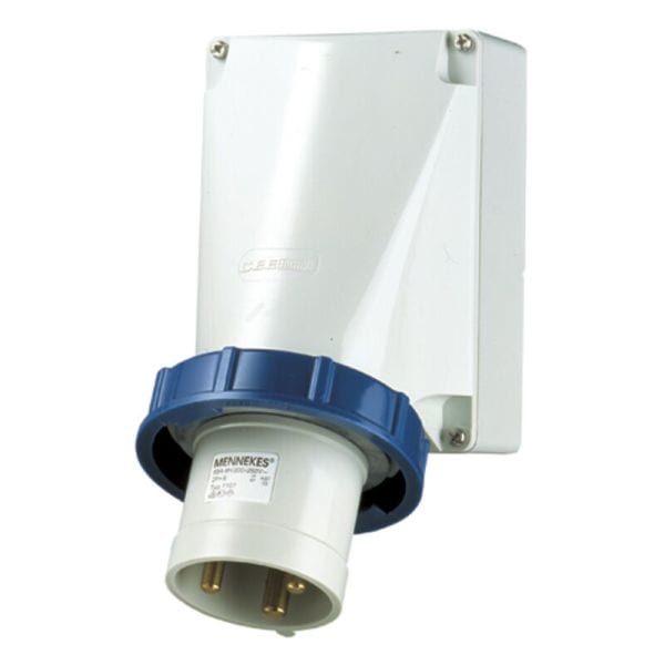 MENNEKES - CEE-Wandgerätestecker 63A 3p 230V 6h IP67