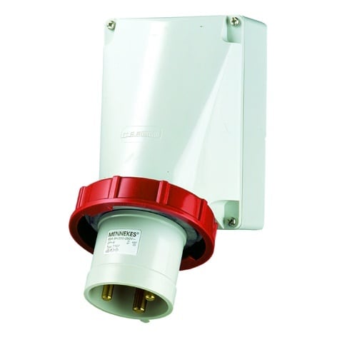 MENNEKES - CEE-Wandgerätestecker 63A 3p 400V 9h IP67