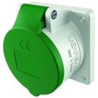 MENNEKES - Cee-Anbausteckdose 16A 4P 50-500V 10H IP44 100-300Hz