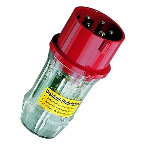 MENNEKES - Drehfeld-Control Prüfstecker, 63A 5p 400V 6h IP44