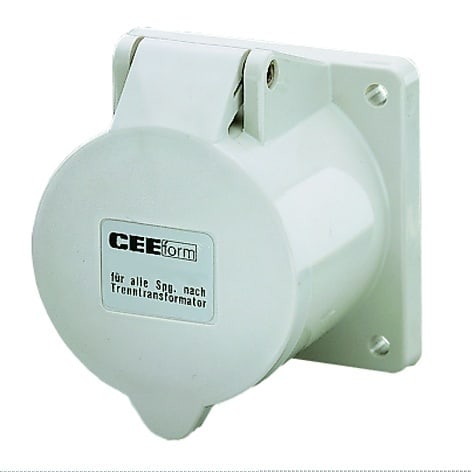 MENNEKES - Cee-Anbausteckdose 16A 4P 12H IP44 nach Trenntrafo
