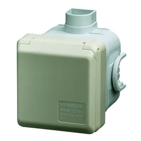 MENNEKES - Up Cee-Wandsteckdose Cepex 32A 5P 400V 6H IP44 Perlweiß