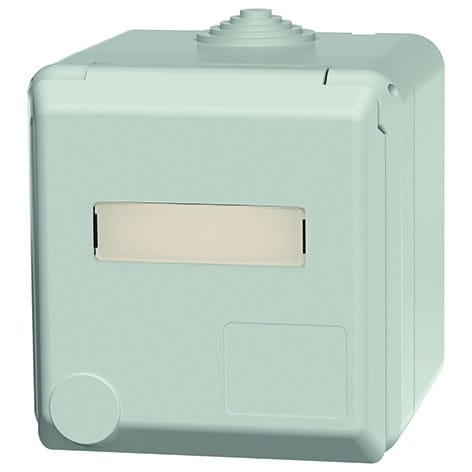 MENNEKES - Ap Cee-Wandsteckdose Cepex 16A 3P 6H 230V IP44 Lichtgrau