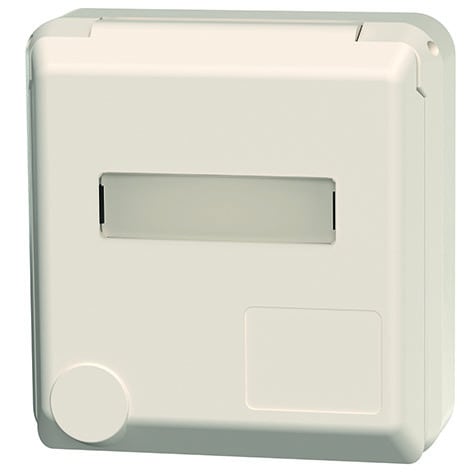 MENNEKES - Anbau CEE-Wandsteckd. Cepex 16A 4p 400V 6h IP44 perlweiß m.Beschr.