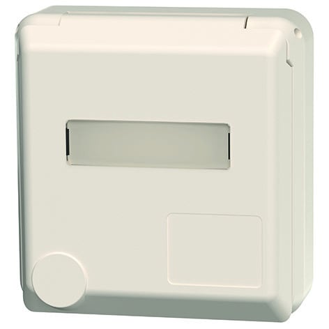 MENNEKES - Anbau CEE-Wandsteckdose Cepex 16A 5p 400V 6h IP44 perlweiß m.Beschr.