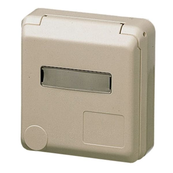MENNEKES - CEE-Anbausteckdose Cepex 32A 3p 230V 6h IP44 perlweiß m.Beschr.