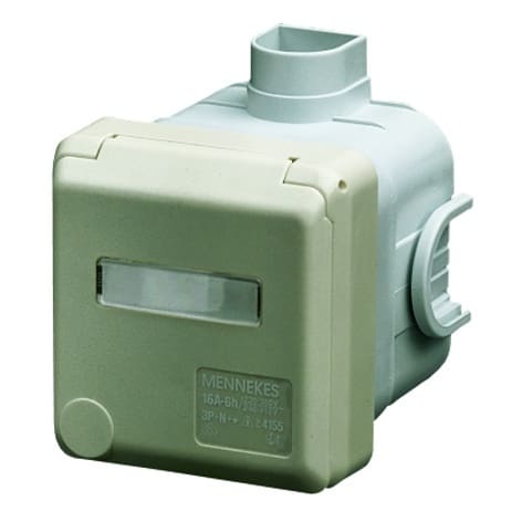 MENNEKES - UP CEE-Wandsteckdose Cepex 16A 5p 400V 6h IP44 perlweiß +Beschr.