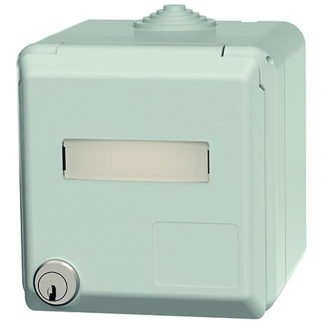MENNEKES - AP CEE-Wandsteckdose Cepex 16A 5p 400V 6h IP44 lichtgrau+Schloss+Be