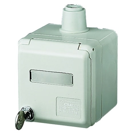 MENNEKES - AP CEE-Wandsteckdose Cepex 16A 5p 400V 6h IP44 lichtgrau+Schloss+Be