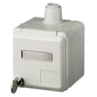 MENNEKES - AP CEE-Wandsteckdose Cepex 32A 4p 400V 6h IP44 lichtgrau+Schloss+Be